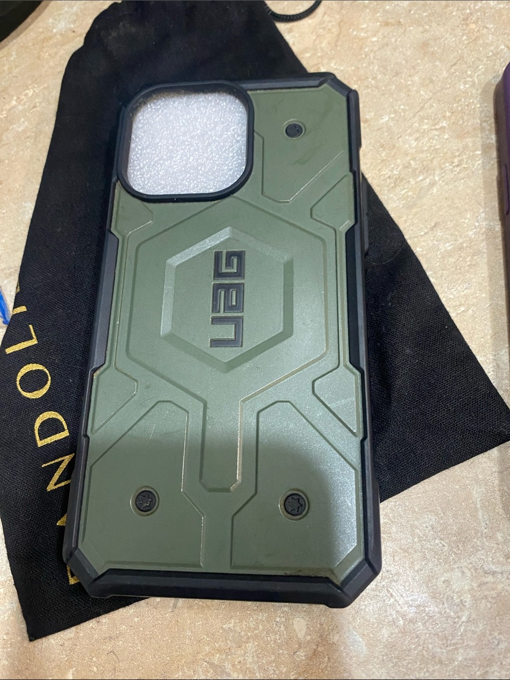 Ag Adriano Goldschmied UAG Rugged Olive Green Phone Case